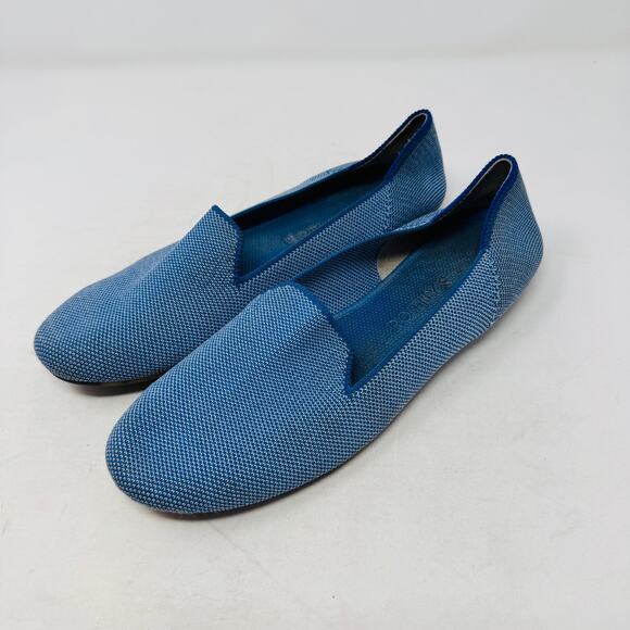Rothy’s The Loafer Tide Pool Slip-On Flat Knit Blue Eco-Friendly Size 8 - Picture 2 of 13